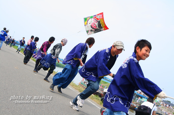 白根 大凧合戦 写真