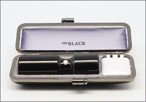 男性用の本格派黒水牛印鑑 実印 銀行印